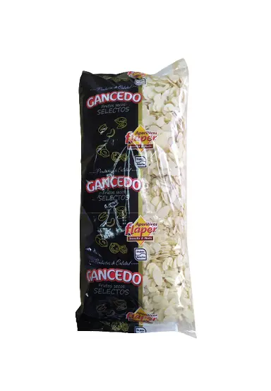 ALMENDRA FILETEADA CRUDA BL. 1KG.