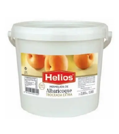 MERMELADA ALBARICOQUE TROZOS CUBO 4,2 KILOS "HELIOS"