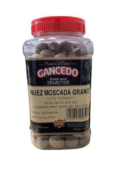 NUEZ MOSCADA GRANO 820GR.