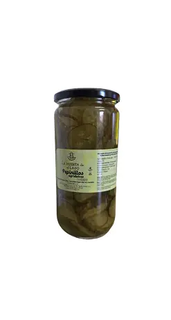 PEPINILLOS AGRIDULCES EN RODAJAS 680 GR. "LA HUERTA DE AL LADO"