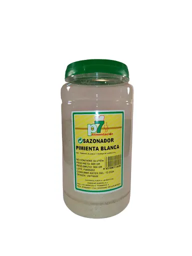 [504] PIMIENTA BLANCA MOLIDA  820 GR. SAZONADOR